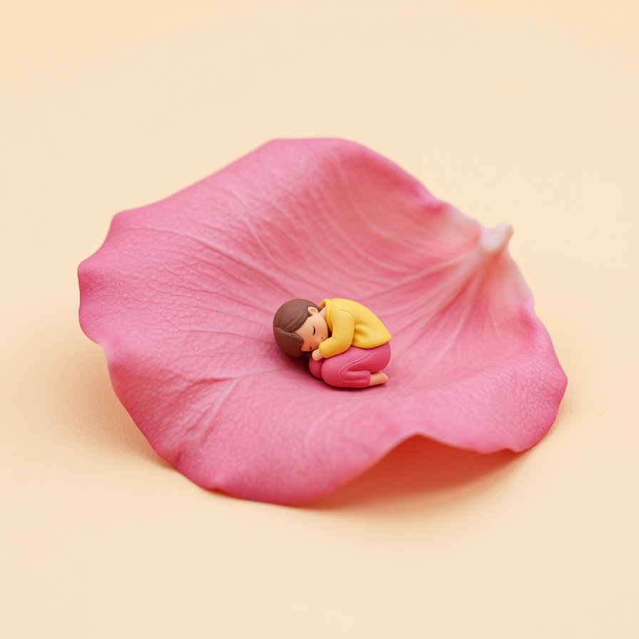 꽃잎 위의 작은 안식