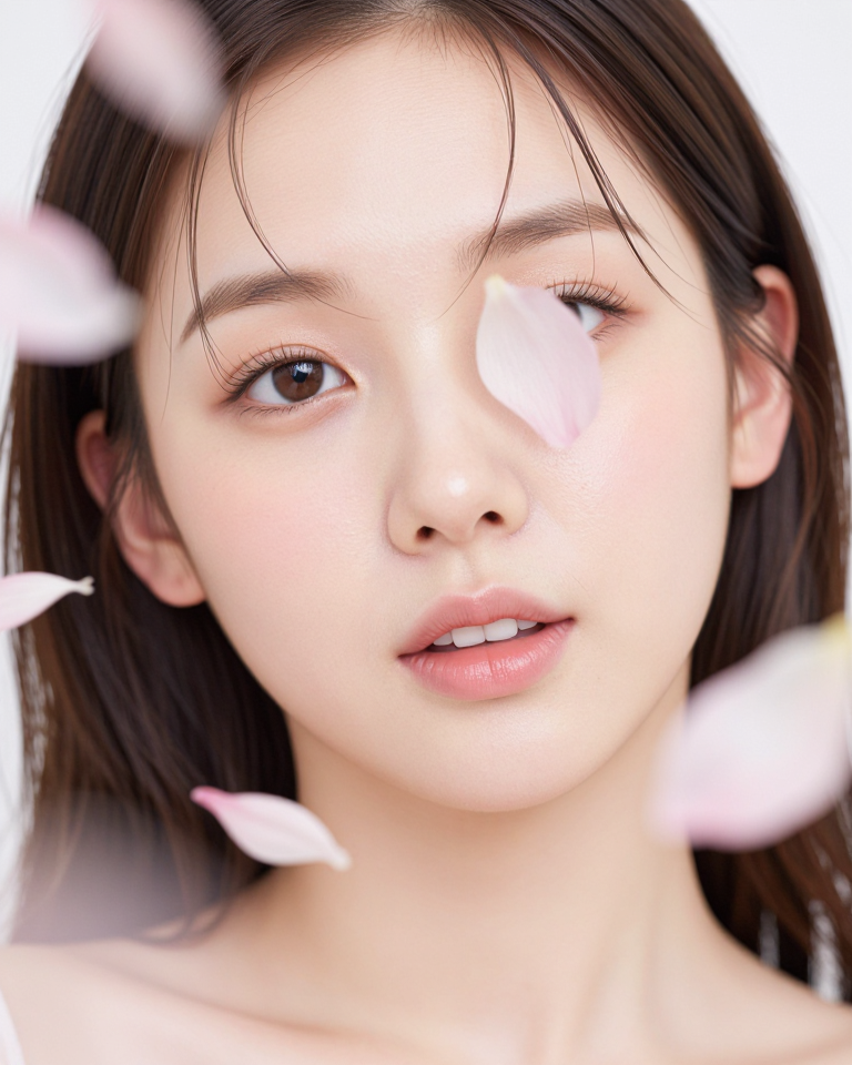 꽃잎 뒤의 시선